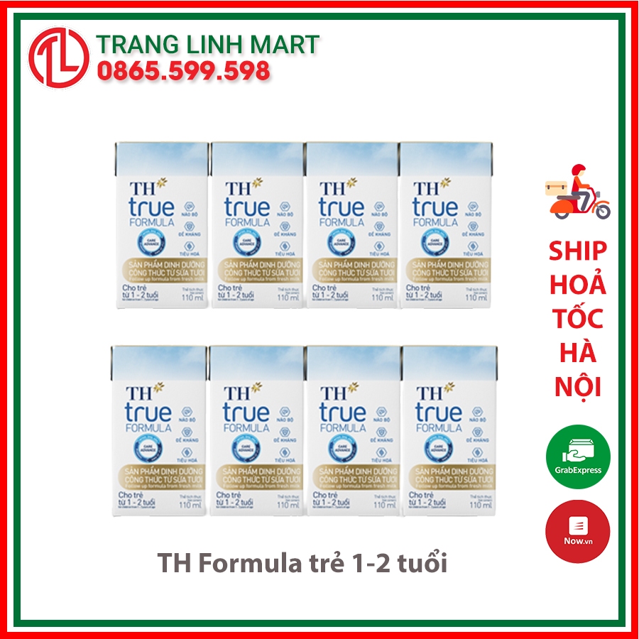 Sản phẩm dinh dưỡng công thức từ sữa tươi cho trẻ từ 1 – 2 tuổi TH true FORMULA 110ML ( date 07/12/2023 )