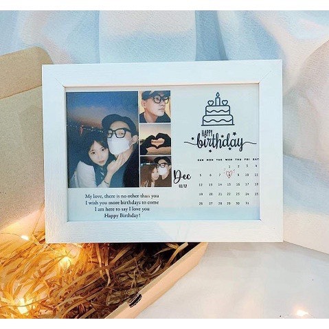 Khung Ảnh Có Đèn Led Thiết Kế Theo Yêu Cầu Size 15x21cm_Miễn Phí In Ảnh
