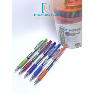 Bút viết bi qtm 0.7mm hitz mực xanh/đỏ/đen