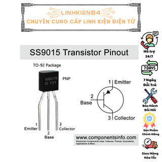 COMBO 5 Chiếc TRANS PNP S9015 ( TRANS M6) 0.1A 45V