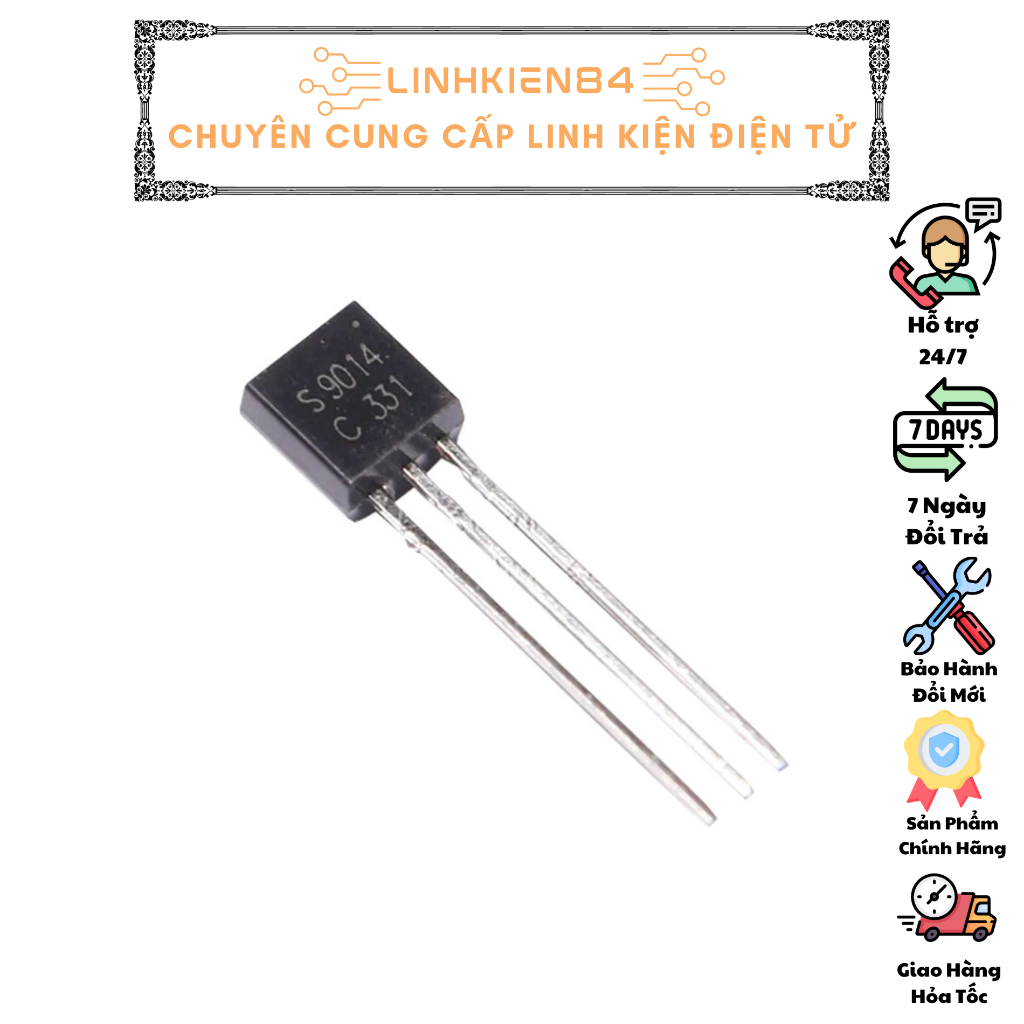 COMBO 10 Chiếc TRANS NPN S9014 ( TRANS J6 ) 0.1A 45V