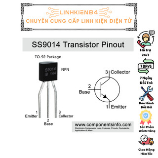 COMBO 10 Chiếc TRANS NPN S9014 ( TRANS J6 ) 0.1A 45V