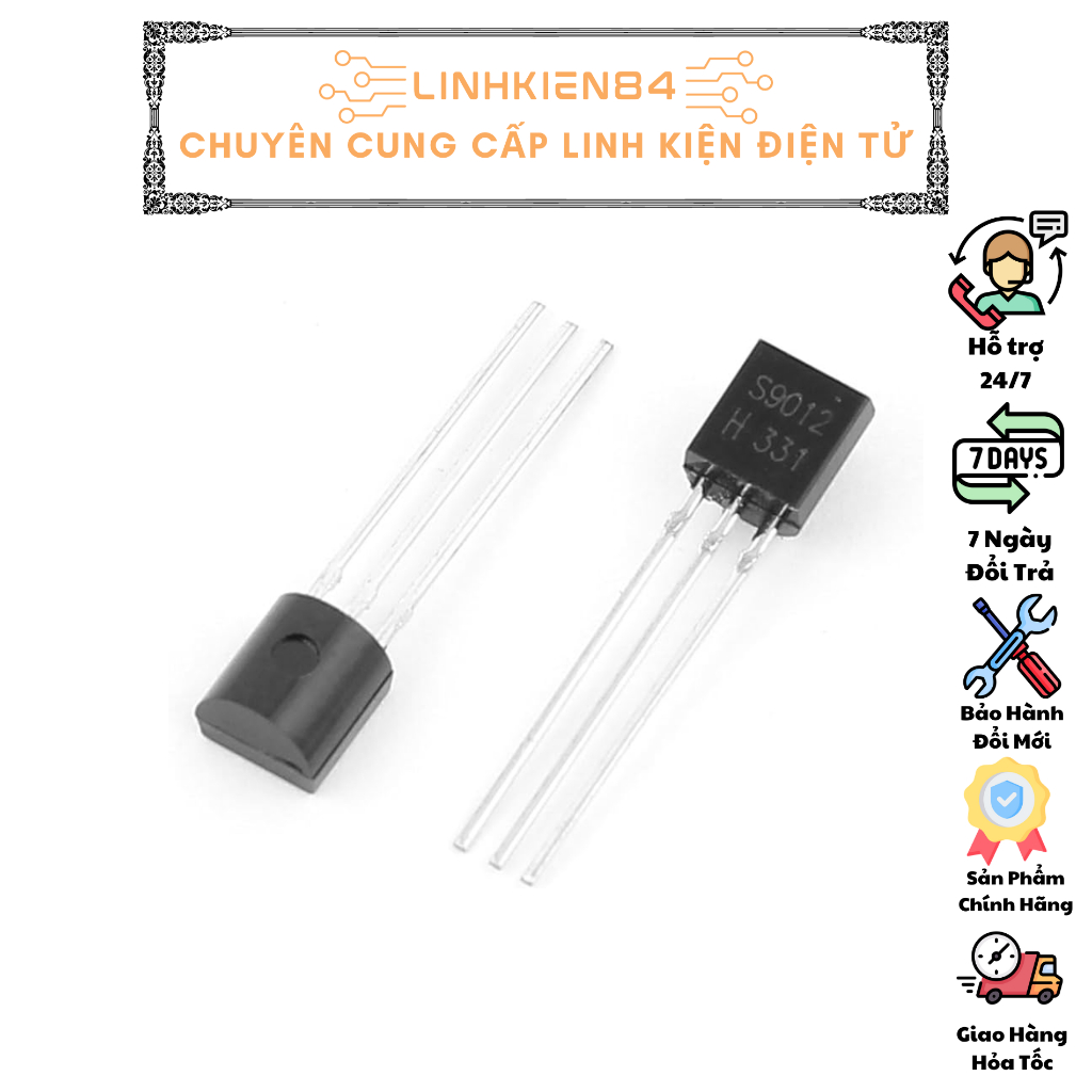 COMBO 10 Chiếc TRANS PNP S9012 ( TRANS 2T1 ) 0.5A 25V