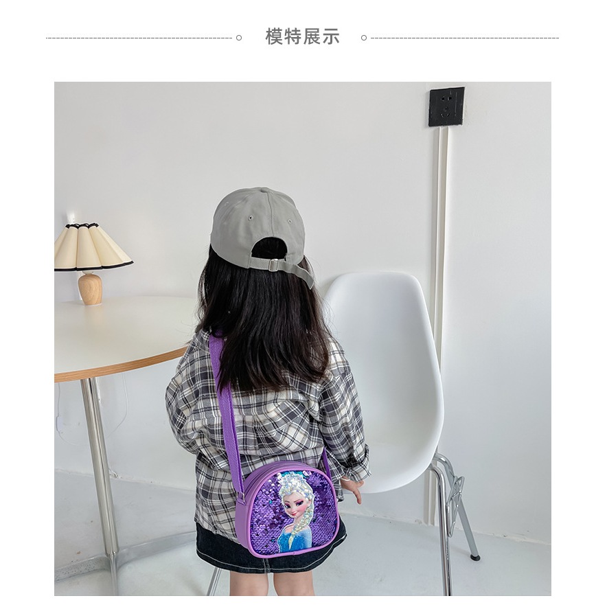 Túi xách elsa cho bé lấp lánh siêu dễ thương túi đeo chéo cho bé gái