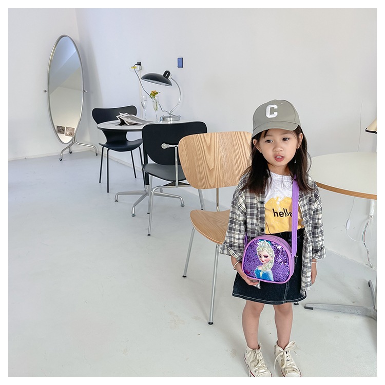 Túi xách elsa cho bé lấp lánh siêu dễ thương túi đeo chéo cho bé gái