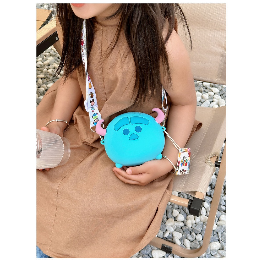 Túi đeo chéo cho bé chất liệu nhựa silicon an toàn phong cách hoạt hình dễ thương