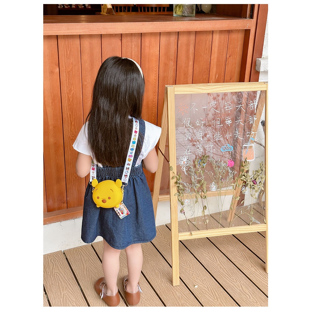 Túi đeo chéo cho bé chất liệu nhựa silicon an toàn phong cách hoạt hình dễ thương