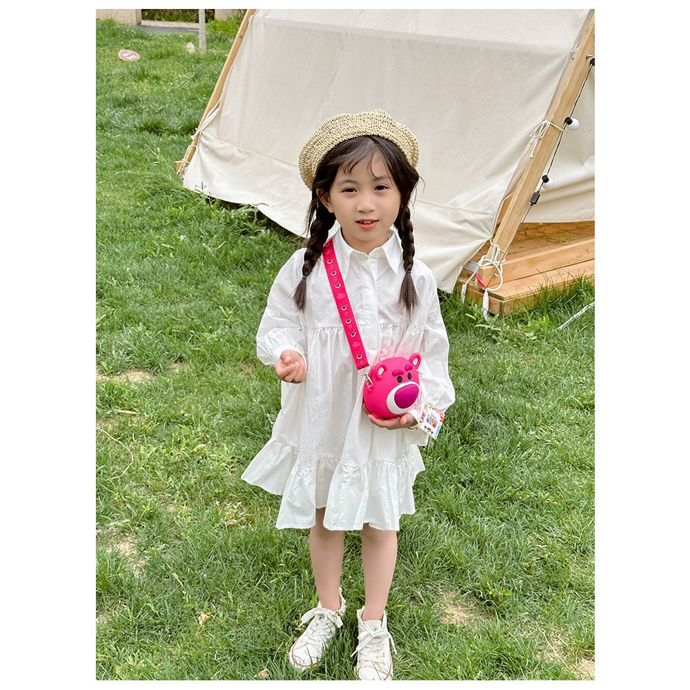 Túi đeo chéo cho bé chất liệu nhựa silicon an toàn phong cách hoạt hình dễ thương