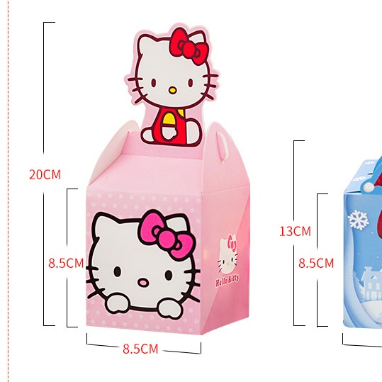 Hộp quà tặng, hộp giấy đựng bánh kẹo, hộp quà Noel Giáng Sinh siêu đẹp siêu dễ thương cho các bé - Kem Shop K270