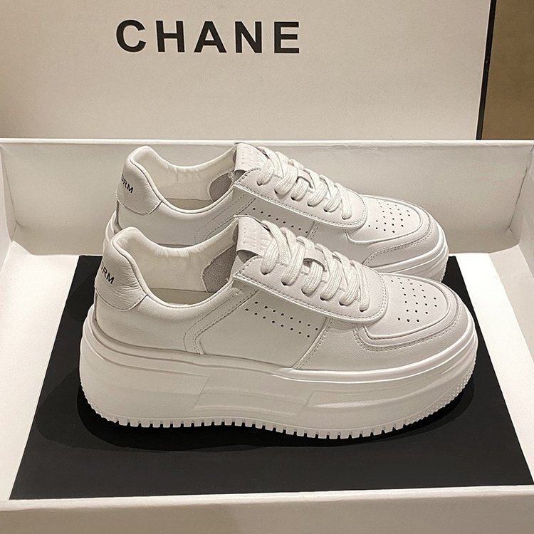 Giày thể thao nữ trắng tăng chiều cao