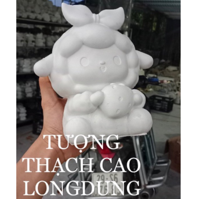 BÉ CỪU DÂU TÂY tượng thạch cao tô màu trẻ em