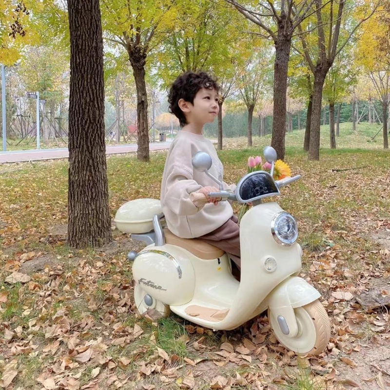 Xe máy điện trẻ em có điều khiển từ xa cho bé gái và trai mới nhất 2023 - DS.Babi