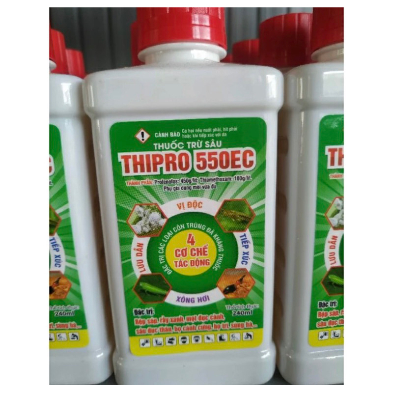 Thipro 550EC- trừ nhiêù loại như rệp sáp, tuyến trùng, sâu đục thân, sùng hà, nhện đỏ, sâu đục trái...