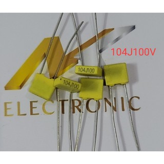 Tụ hiệu chỉnh 104j100 100v104j 104j 100v 100nf 0.1uf tụ hiệu chỉnh khoảng cách 5mm