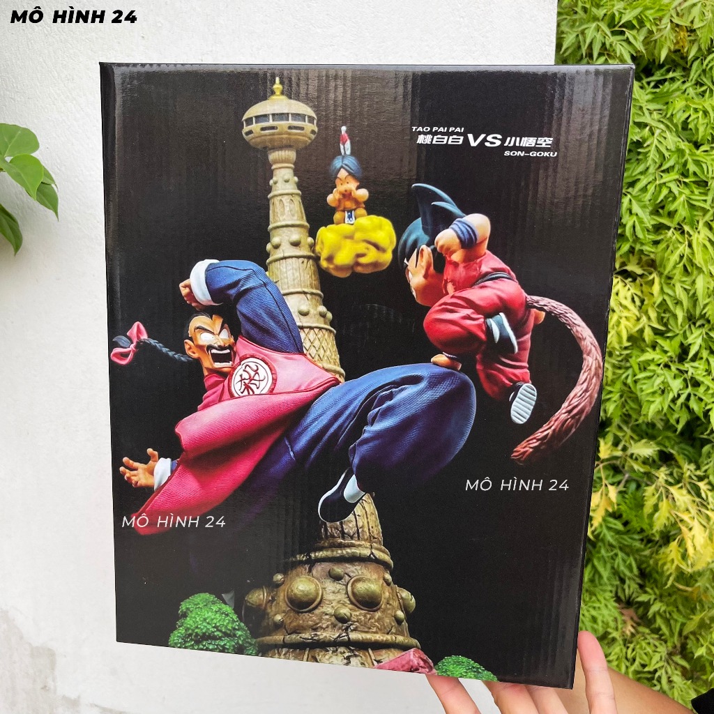 MÔ HÌNH MANGA son GOKU X TÀU 77 sát thủ Tao Pai Pai đại chiến tháp Karin tàu pảy pảy dragonball decor ngọc rồng