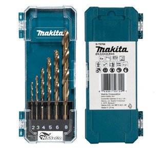 Bộ mũi khoan inox 6 chi tiết 2-8mm makita d-75758