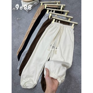 Quần boom quảng châu chất nhung tăm dày đẹp, quần jogger tăm siêu hot hit