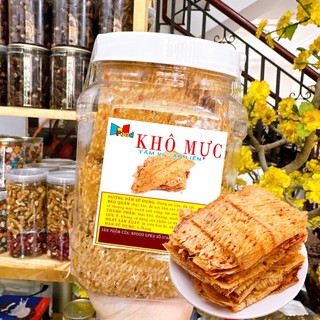 [ HŨ VUÔNG 500G ] Mực Cán tẩm Gia Vị  LOẠI 1 - Đặc Sản Nha Trang