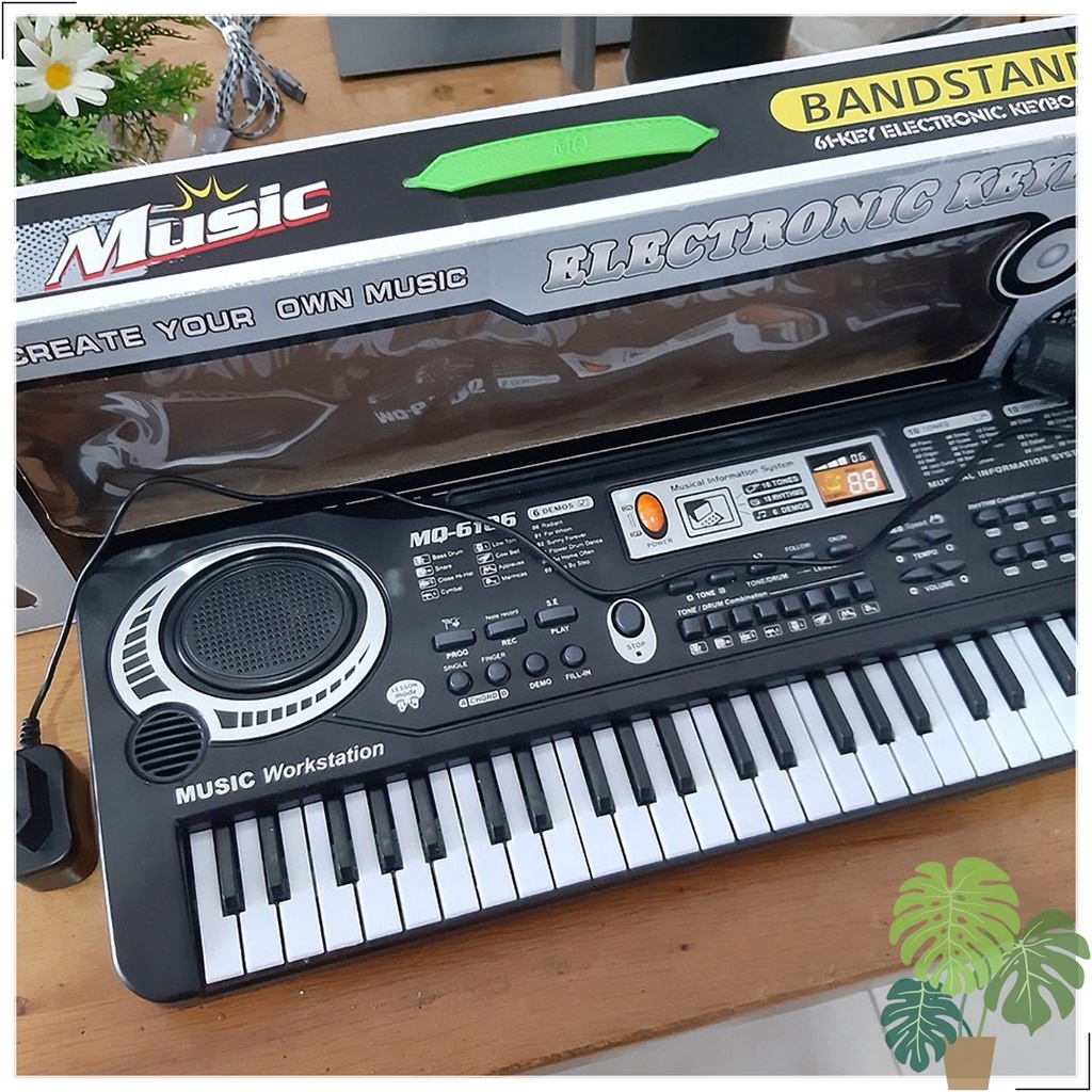 Đàn Piano điện tử cho bé 61 phím kèm micro