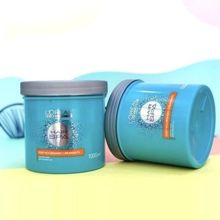 Hấp dầu l'oreal hair spa xanh siêu mượt tóc 1000ml