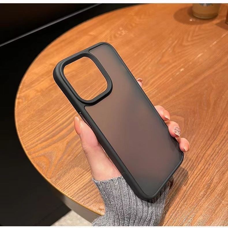 Ốp Điện Thoại Mặt Nhám Chống Sốc Phối Màu Tương Phản Cho iphone 11 12 13 14 15 Pro max