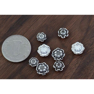 Charm hoa sen bạc Thái S925,Hoa sen bạc 925 xâu vòng-Minh Tâm Jewelry