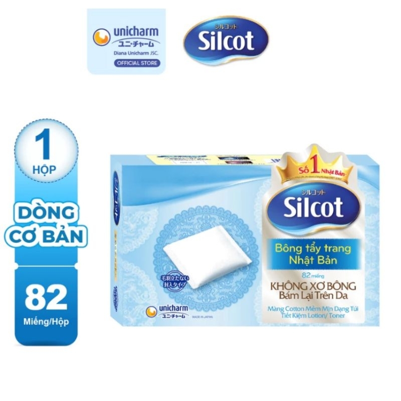 Bông tẩy trang silcot 82 miếng