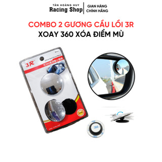 Gương Cầu Lồi 3R Gắn Kính Hậu Ô tô Xoay 360 Xóa Điểm Mù Độ Bền Cao Và Tạo Độ Bóng Sáng Không Bị Mờ Đục