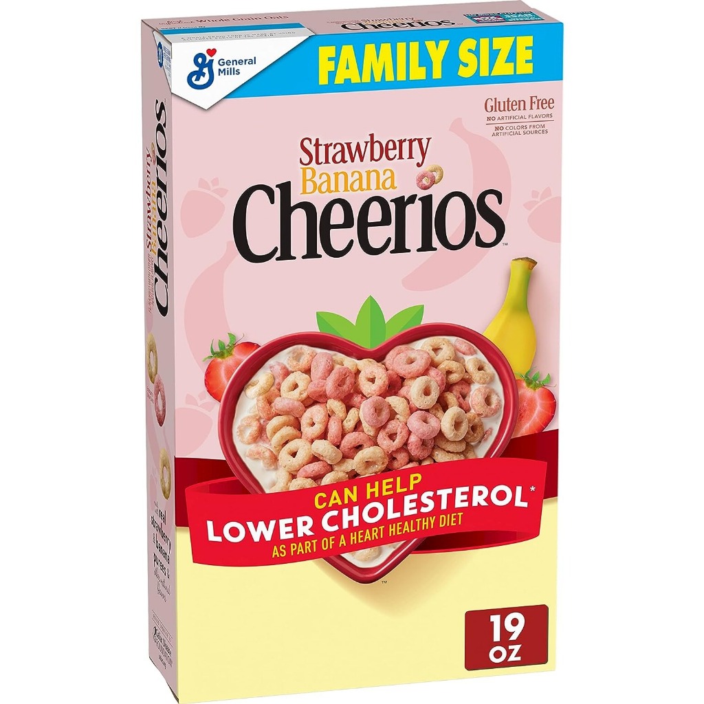 Cereal  Cheerios Strawberry Banana -Limited Edition - 538gr