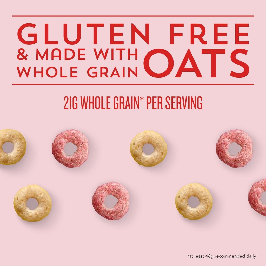 Cereal  Cheerios Strawberry Banana -Limited Edition - 538gr