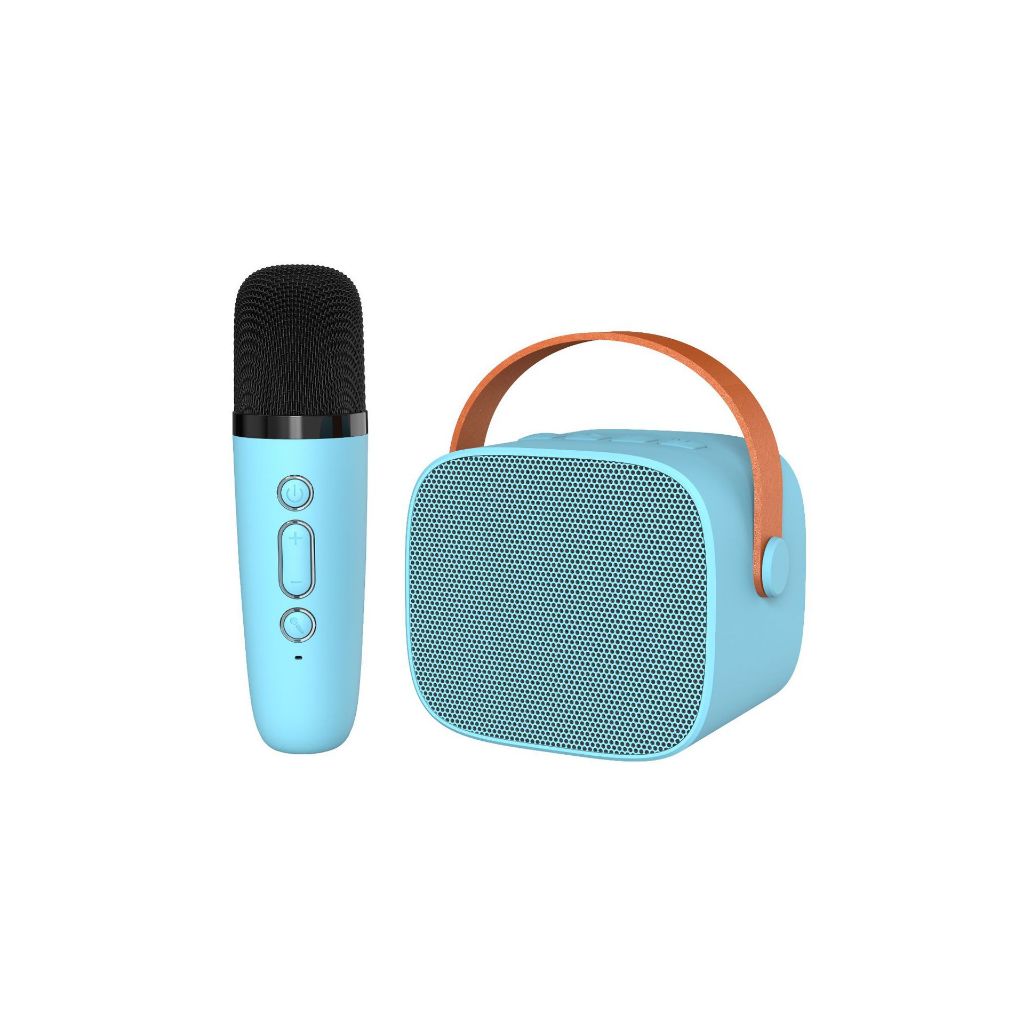 Loa bluetooth mini karaoke kèm 2 mic không dây công suất 5W - Bảo hành chính hãng 06 Tháng