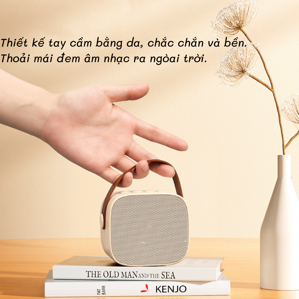 Loa bluetooth mini karaoke kèm 2 mic không dây công suất 5W - Bảo hành chính hãng 06 Tháng