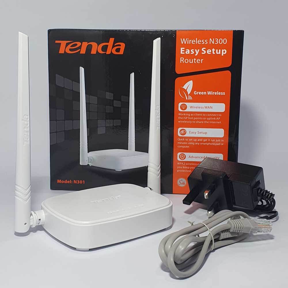 Tenda Thiết bị phát Wifi N301 Chuẩn N 300Mbps - Hãng phân phối chính thức