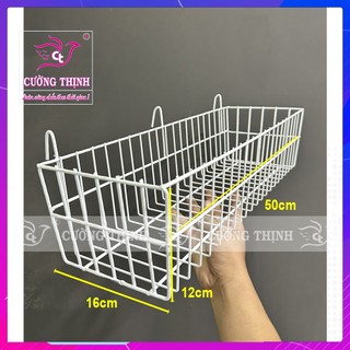 Giỏ cài lưới sắt - Rổ treo khung sắt trang trí đựng mỹ phẩm, phụ kiện.giá rẻ...