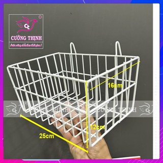 Giỏ cài lưới sắt - Rổ treo khung sắt trang trí, phụ kiện