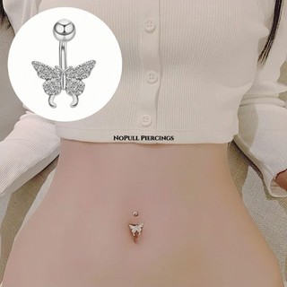Khuyên rốn hình bướm - khuyên rốn đính đá - khuyên thép y tế không gỉ - khuyên xỏ rốn - khuyên rốn cao cấp