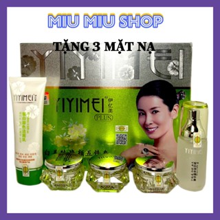 (CHÍNH HÃNG) Bộ Mỹ Phẩm Yiyimei 5in1 Kem Dưỡng Trắng Da Xóa Mờ Mám, Tàn Nhang