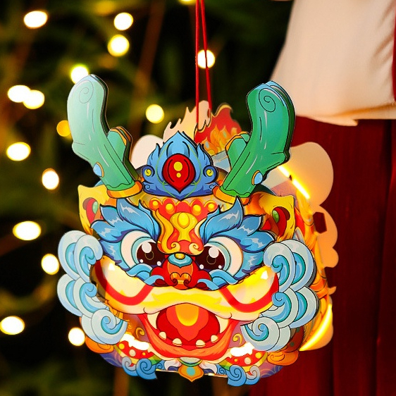 Lồng đèn Rồng Trang Trí Tết HOT 2024 trung thu đầu lân kỳ lân búp bê LOẠI 1