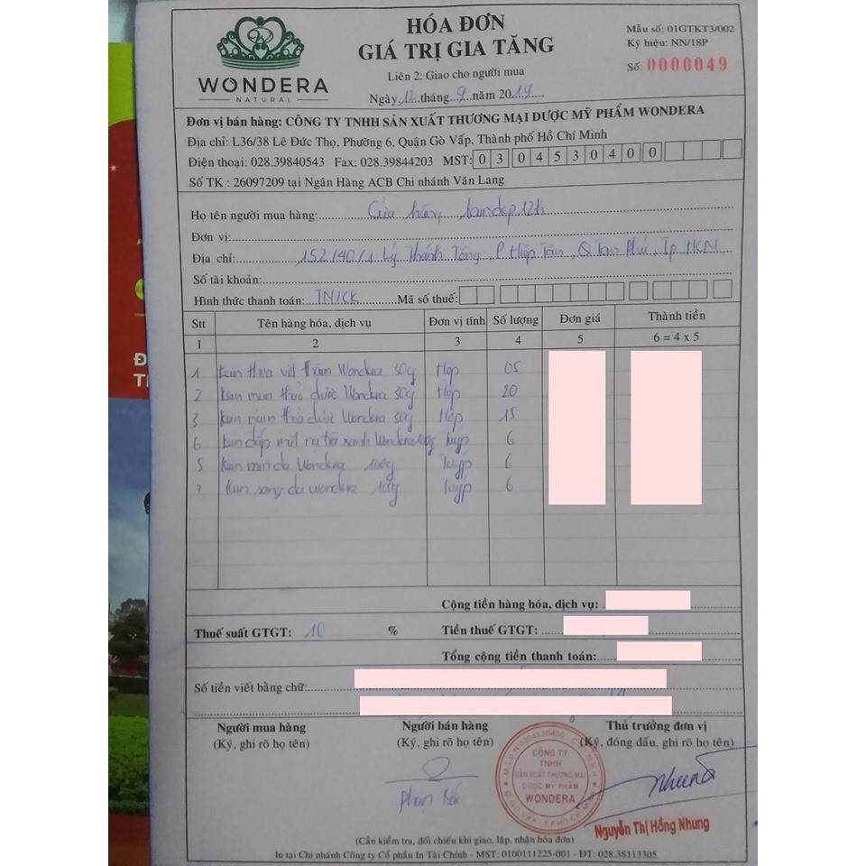 Kem Mụn Thảo Dược Wondera 30gr