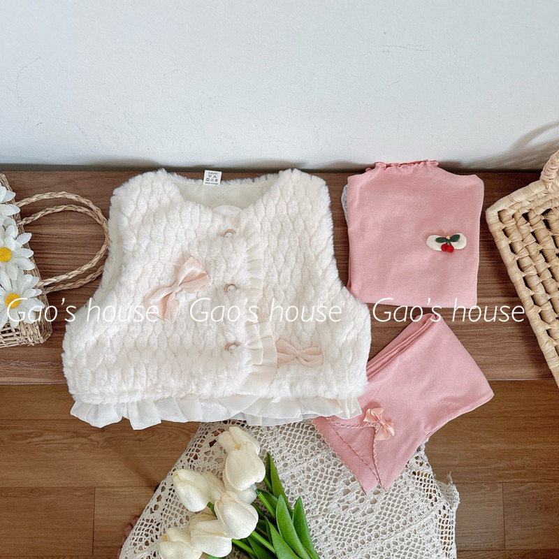 Set 3 chi tiết cho bé gái 5-15kg