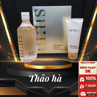 Set nước tẩy trang sum 37 Skin Saver và sữa rửa mặt Sum 37 Time Energy Fresh