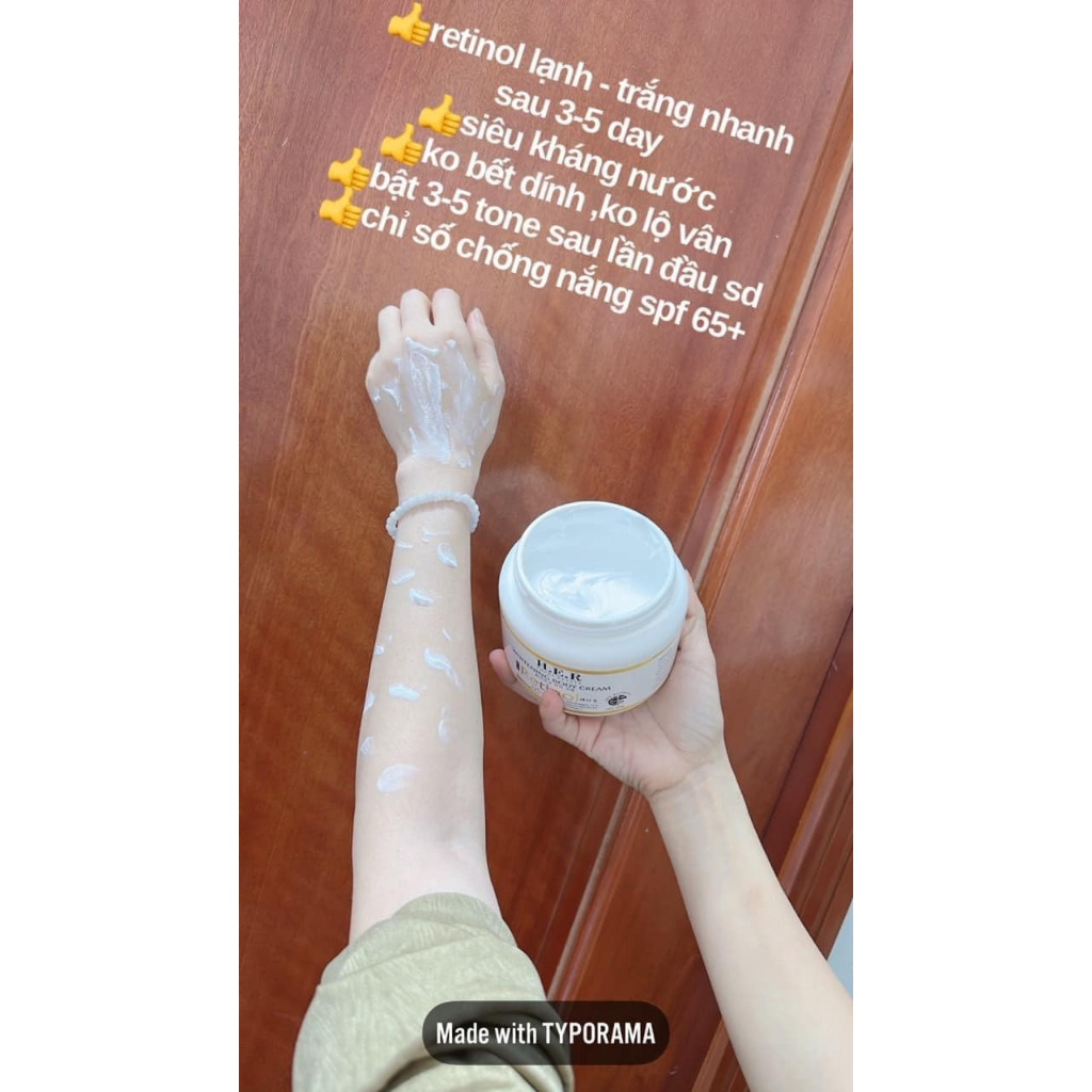 Măng tây baby - Kem Dưỡng Trắng Da Body Her Retinol