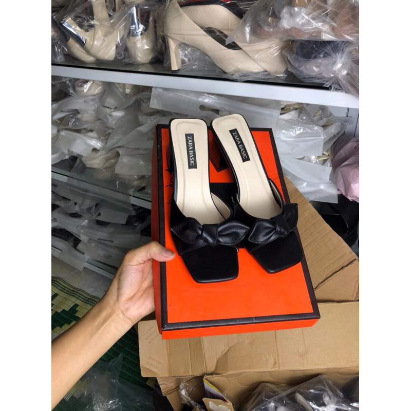 Giày cao gót 5cm 7cm mũi nhọn đế cao su non chống trơn trượt