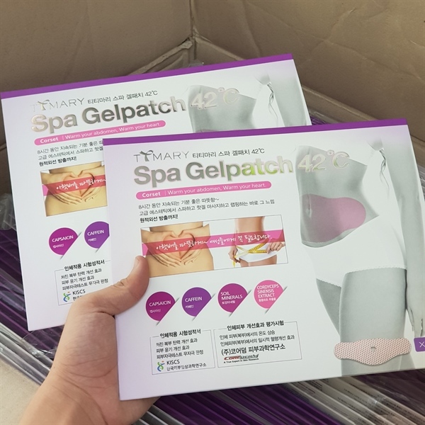 Miếng Dán Tan Mỡ Bụng Spa Gel Patch 42°C (Hộp Gồm 5 Miếng)