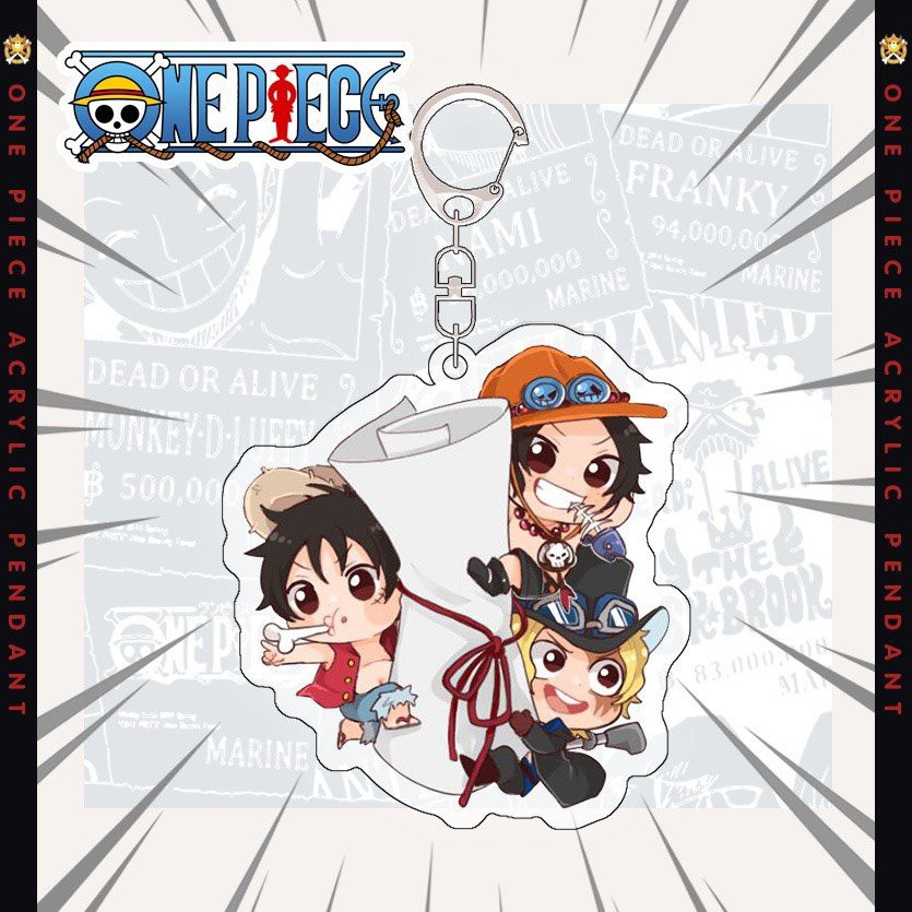 Móc khoá mica ONE PIECE - Móc khóa anime ONE PIECE ver WANO ĐẢO HẢI TẶC anime thiết kế theo yêu cầu miễn phí