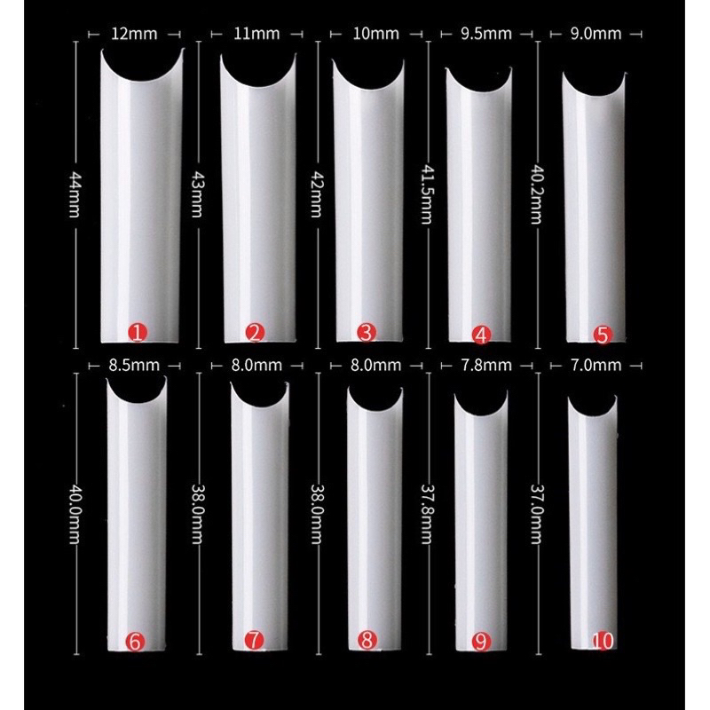 Móng Nối Thang Form Dài- Hộp 120 móng