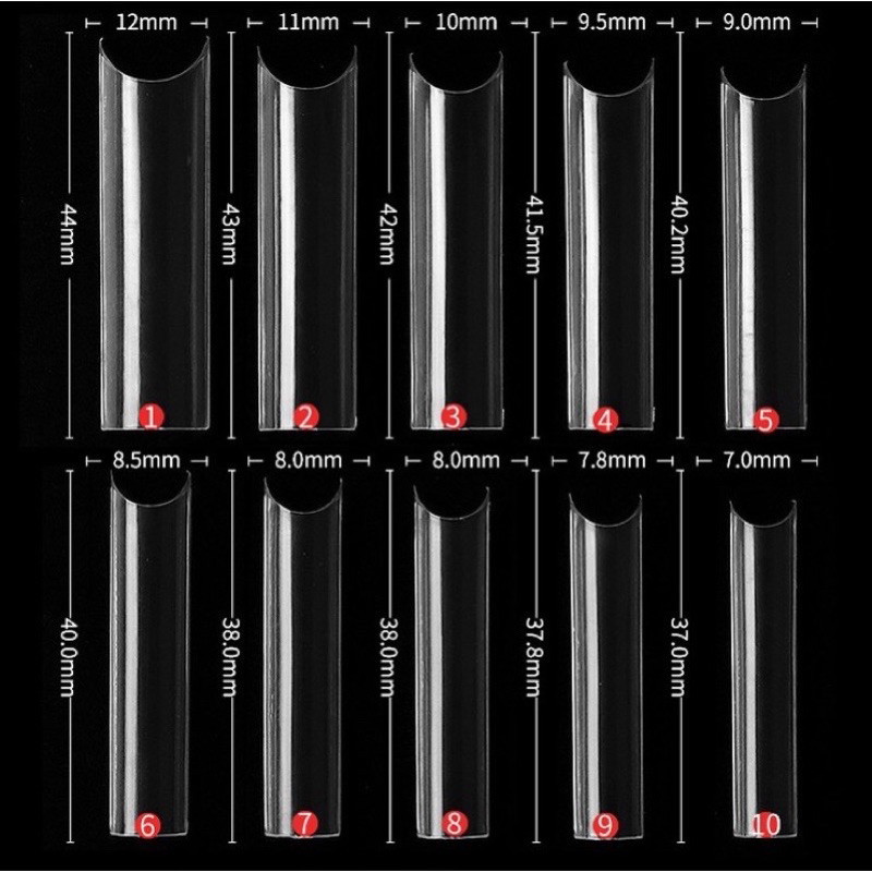 Móng Nối Thang Form Dài- Hộp 120 móng