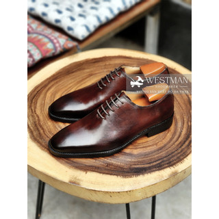 Giày oxford wholecut da thật westman w0020 màu dark brown