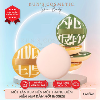 Mút tán kem nền mút trang điểm tán phấn cushion mềm mịn đàn hồi bigsize