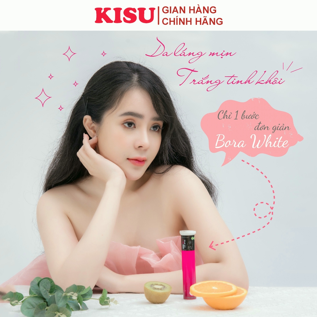 Viên Sủi Trắng Da Hết Nám Tàn Nhang Cam Kết Hiệu Quả Sau 1 Tháng - Viên Sủi Trắng Da Bora White